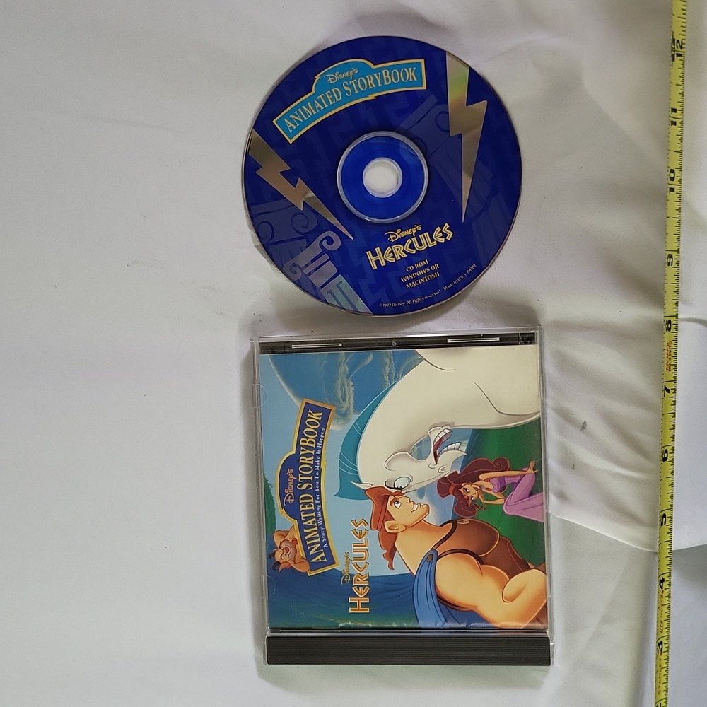 Disneys Animated Storybook Hercules 1997 mac pc game good used condition